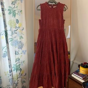 Doen dress, corduroy/floral print